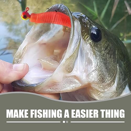 Miniatura 6 de 15-50pcs pesca jig heads ganchos Set 3D ojos alto carbono redondo Crappie jigs 132-12OZ pesca jig hooks surtido jig heads agua salada agua dulce