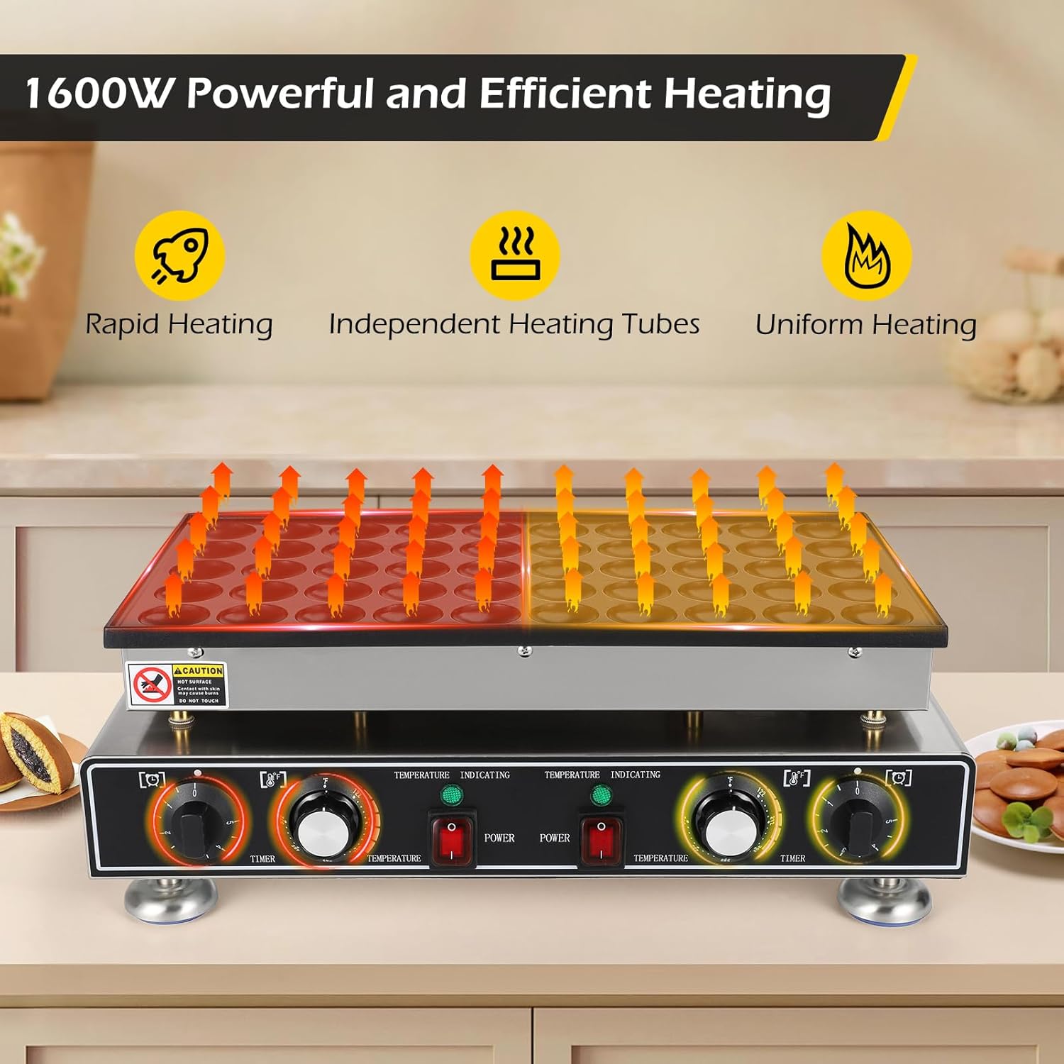 Efficient Commercial Mini Pancake Maker