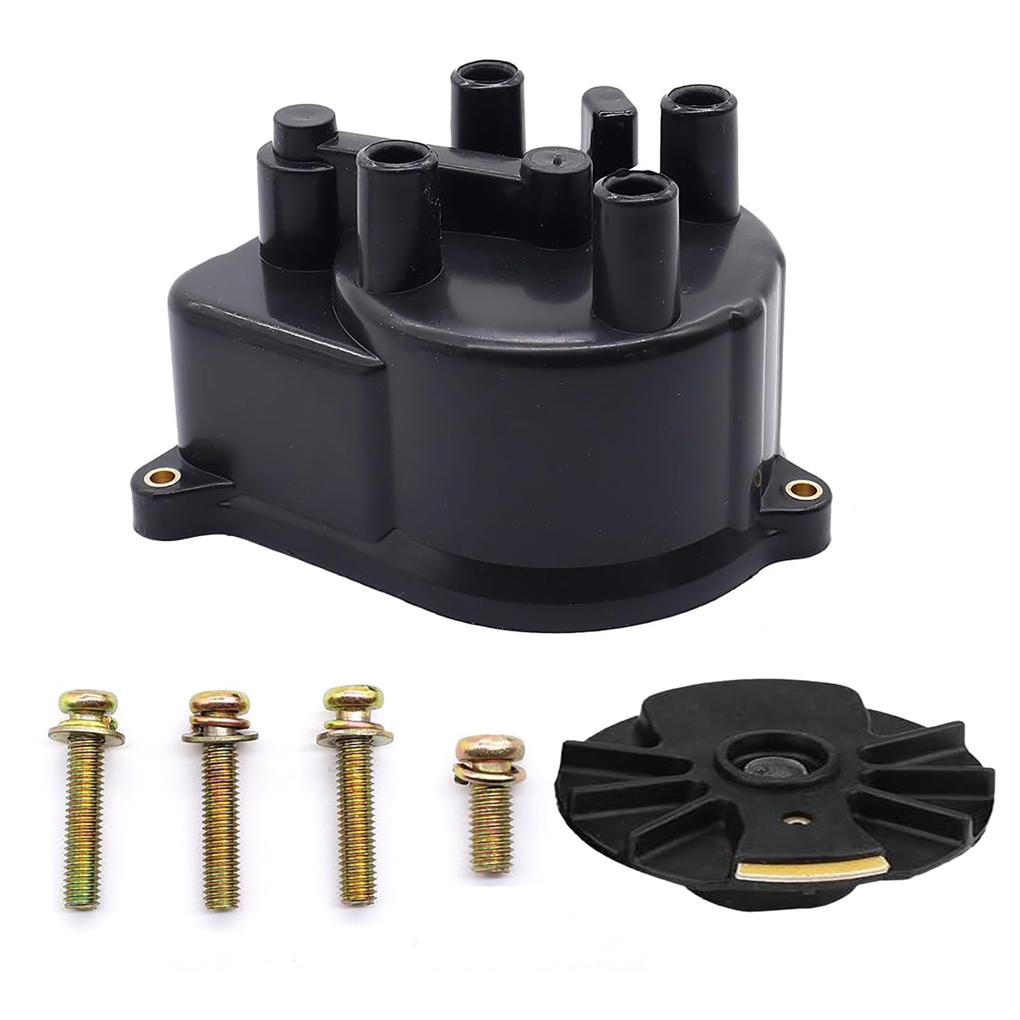 OXCANO 30102-P54-006 30103-P08-003 Ignition Distributor Cap and Rotor Kit Set Compatible with Honda Accord 1998-2002 CR-V 1997-2001 Civic 1992-2000