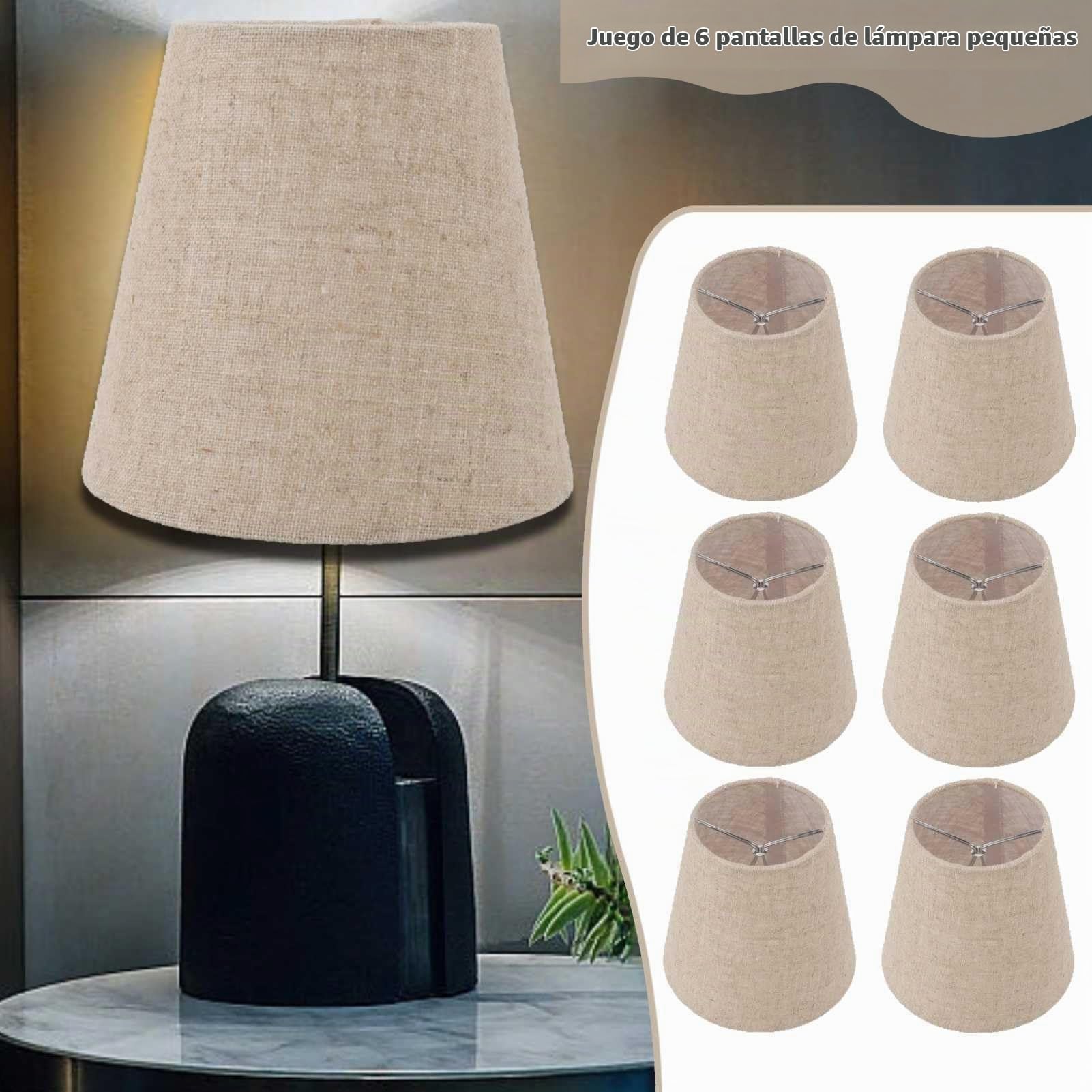 6 Piezas Pantallas De Pequeñas, Pantalla De Lámpara De Araña Pantalla Lampara Mesa Pantallas Para Lamparas De Pie Adecuado Para Sala De Estar, Comedor Y Dormitorio