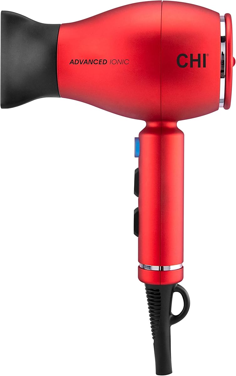 Secador de pelo compacto iónico avanzado serie 1875, secador para un secado ultrarrápido del cabello, reduce el encrespamiento y aumenta el brillo, 3 ajustes de calor + 2 velocidades