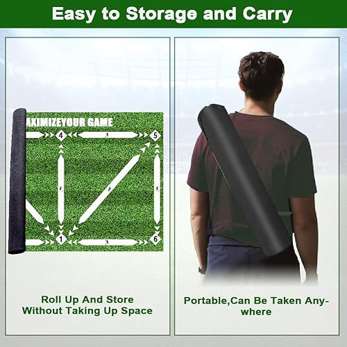 Miniatura 7 de Alfombrilla de entrenamiento de fútbol, antideslizante, silencioso, para entrenamiento de pies de fútbol, agilidad y coordinación, tapete de