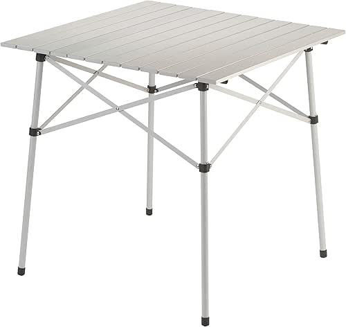 Coleman Outdoor Folding Table, Sturdy Aluminum Camping Table with Snap-Together