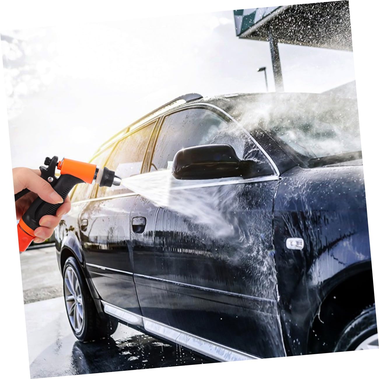 Bomba de Agua Portátil 12v para Lavado de Coche y Bicicleta, Herramienta de Riego Fácil de Usar Materiales de Plástico y Acero Inoxidable para Uso Diario y Proyectos