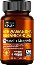 Ashwagandha Organic Sensoril + Magnesium 12500mg High Potency 50:1 | Advanced vs KSM-66 | Natural Adaptogen for Stress | Anxiety | Energy & Mental Balance | 120 Vegan Capsules