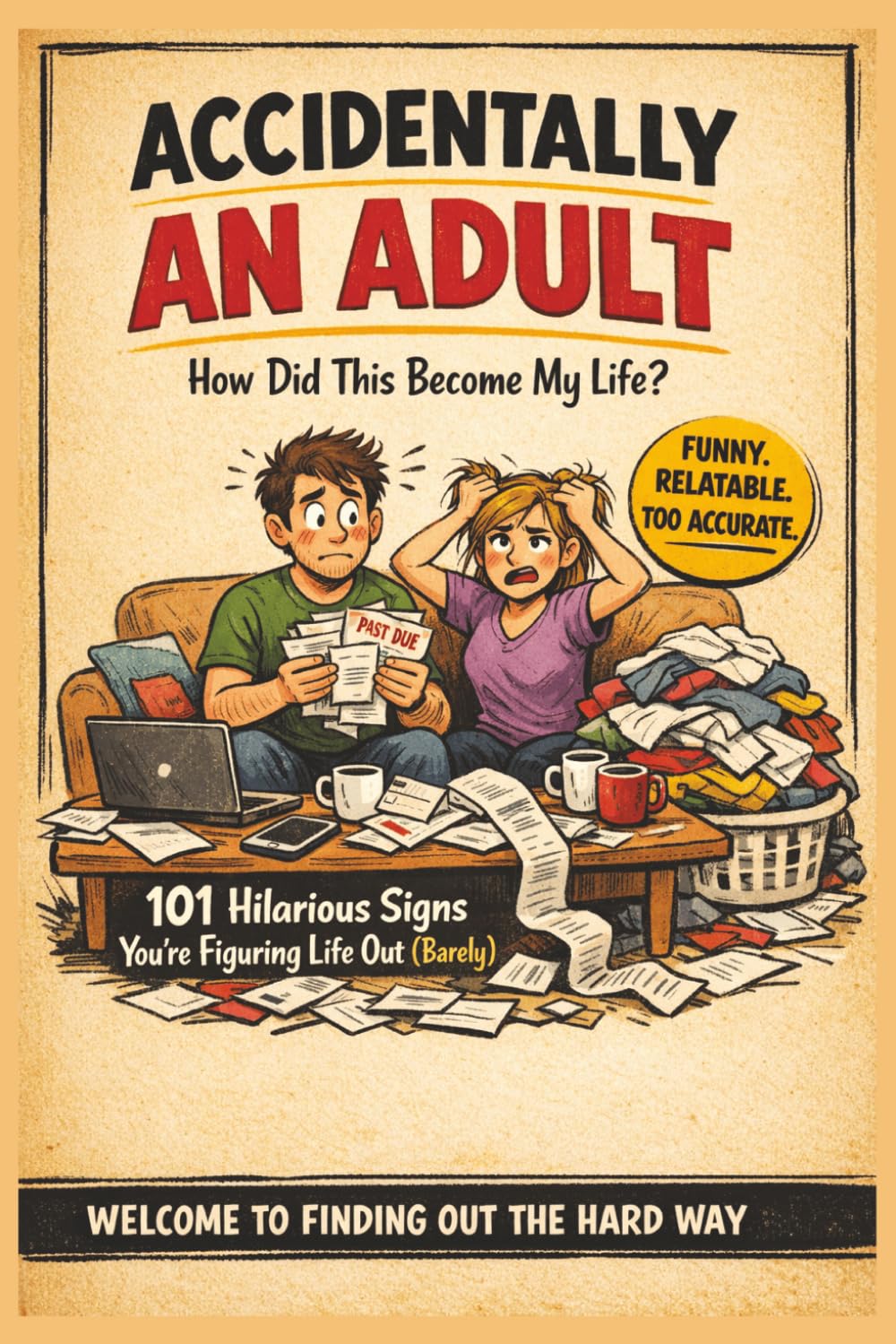 Accidentally an Adult: How Did This Become My Life?: 101 Hilarious Signs You’re Figuring Life Out (Barely) – A Funny, Relatable Gift Book About Adulting, Responsibility & Real Life