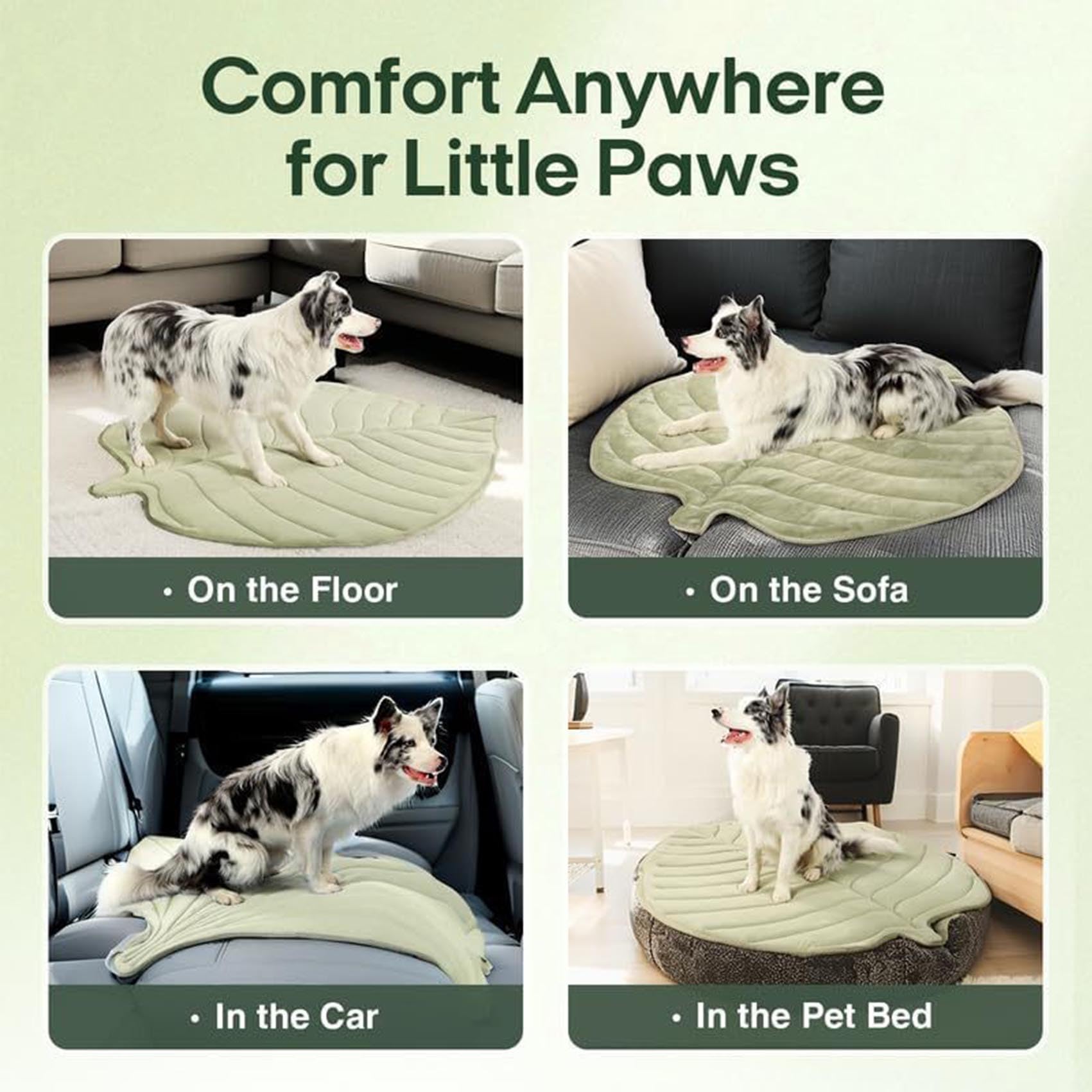 Alfombrilla de refrigeración para mascotas en forma de hoja, manta de enfriamiento reversible de verano para perros y gatos, almohadilla de autoenfriamiento lavable para sofá, cama, suelo