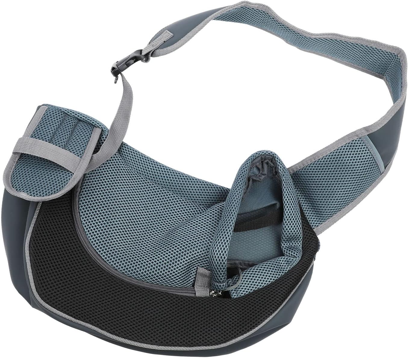 Pet Sling, Pet Dog Sling Carrier Adjustable Dog Satchel Carrier Bag Pet Single Shoulder Bag, Suitable for Puppy, Small Dogs, and Cats for Outdoor Travel (Black)