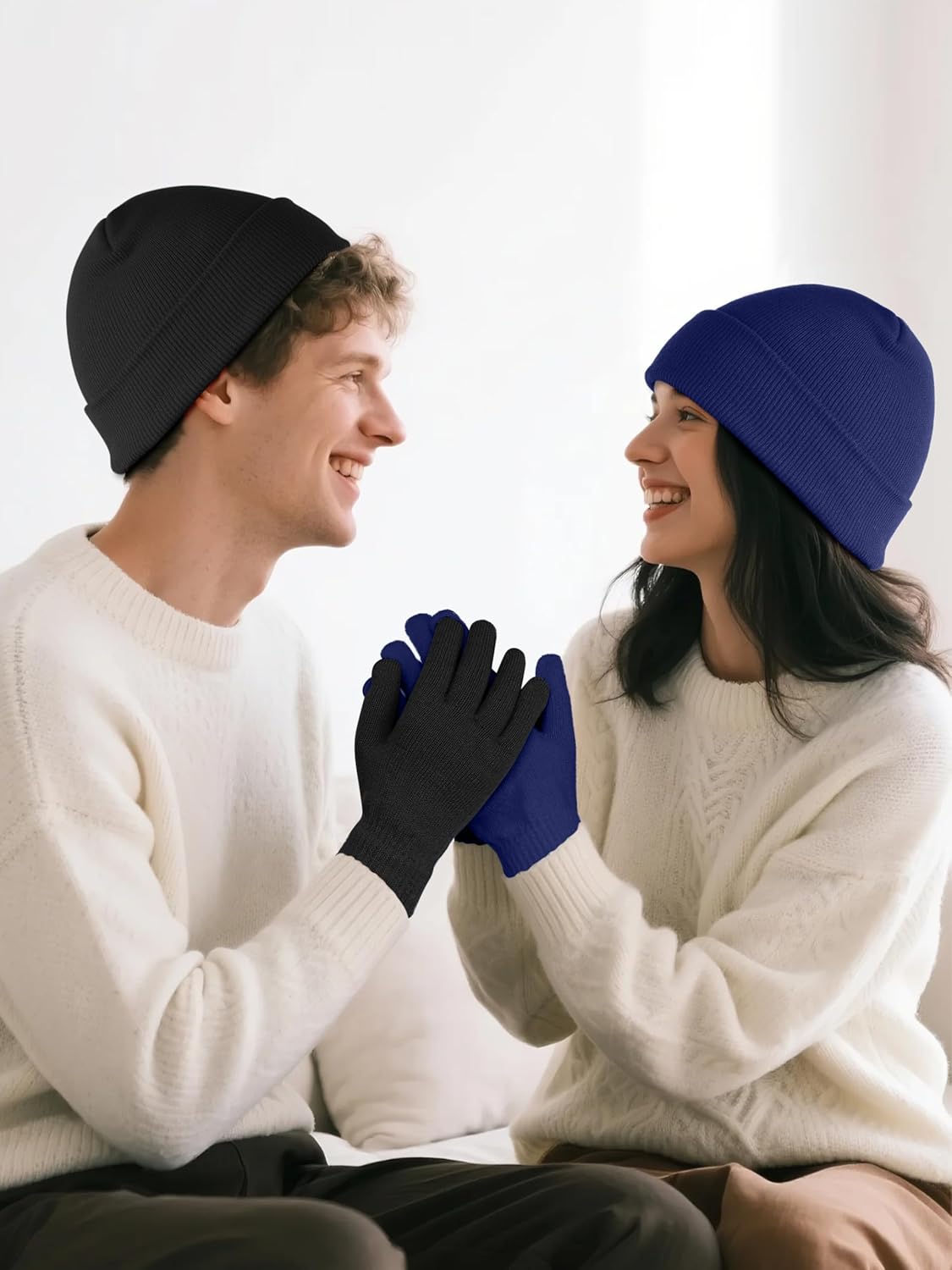 URATOT 24 Pack Beanies and Magic Gloves Set for Men and Women - Winter Hats and Gloves - Image 6