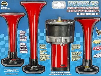 Wolo 410 Wobbler Wild Turkey Air Horn - 12 Volt, Two Tone