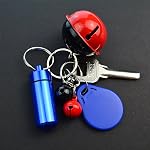 10 Pcs Portable Pill Case, Bantoye Waterproof Aluminum Pill Holders Storage Drug Container with Keychain for Outdoor Camping Traveling, Random Color
