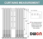 DWCN 100% Blackout Curtain Short Kitchen Curtains & Drapes 2 Panels Noise Reducing Sun Light Blocking Thermal Insulated Sound Proof with Grommet Top for Living Room (Beige,52" W x 45" L) 2 Panels