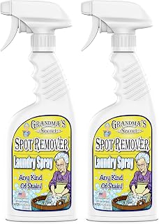 Grandma's Secret Spot Remover Spray - Bleach-Free, Toxin-Free Laundry Stain Remover for Clothes, Oil, Paint, Blood, Pet Stains | 16oz 2-Pack