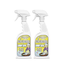 Grandma\'s Secret Spot Remover Laundry Spray - Chlorine, Bleach and Toxin-Free Fabric Stain Remover for Clothes - Removes Oil, Paint, Blood and Pet Stains - 16 Oz, 2 Pack