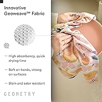 Vista 4 de GEOMETRY Kitchen Tea Towels - Quick Dry Microfiber Dish Towels for Kitchen Sleepy Fields, 18" x 30" 1 Pack