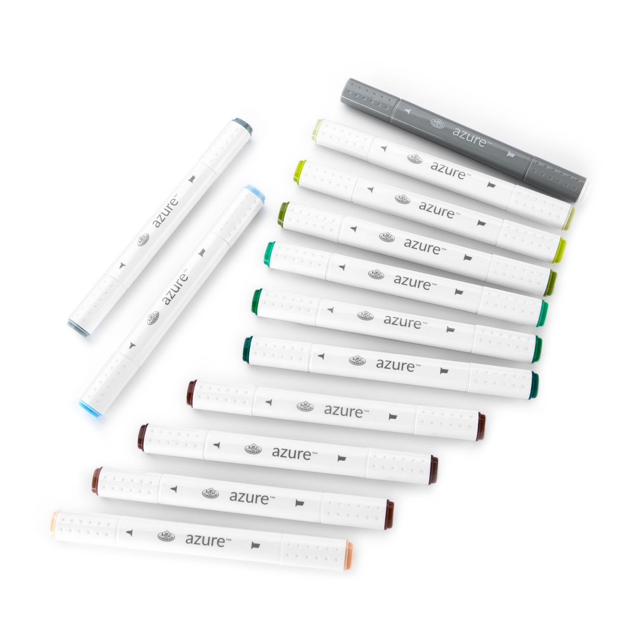 Royal & Langnickel Azure Marker Set – 7 Stück, Alkoholbasiert, Mit Farbmischer, Für Künstler & Illustration