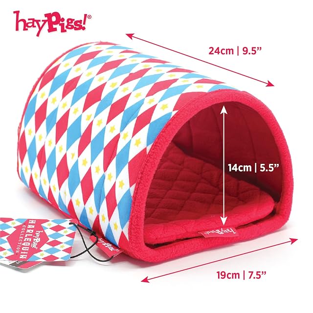Foto 3 de 7 de HAYPIGS Tubo de cobayas y escondite - Juguetes para jaula - Accesorios para animales pequeños, túneles y tubos