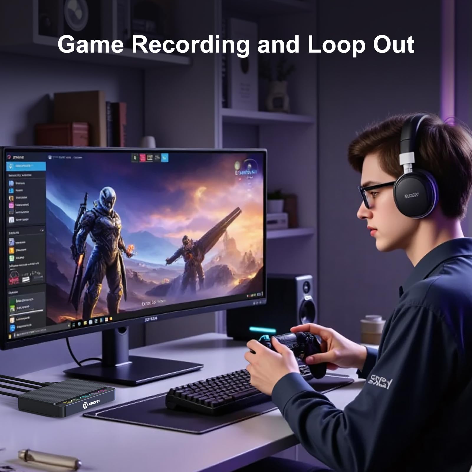 Tarjeta de captura 4K con paso HDMI 2.0, captura de video USB-C 3.0 para transmisión y grabación en PC, PS5/Pro, Xbox Series X/S, Switch 2, 4K30 HDR o 1080p120