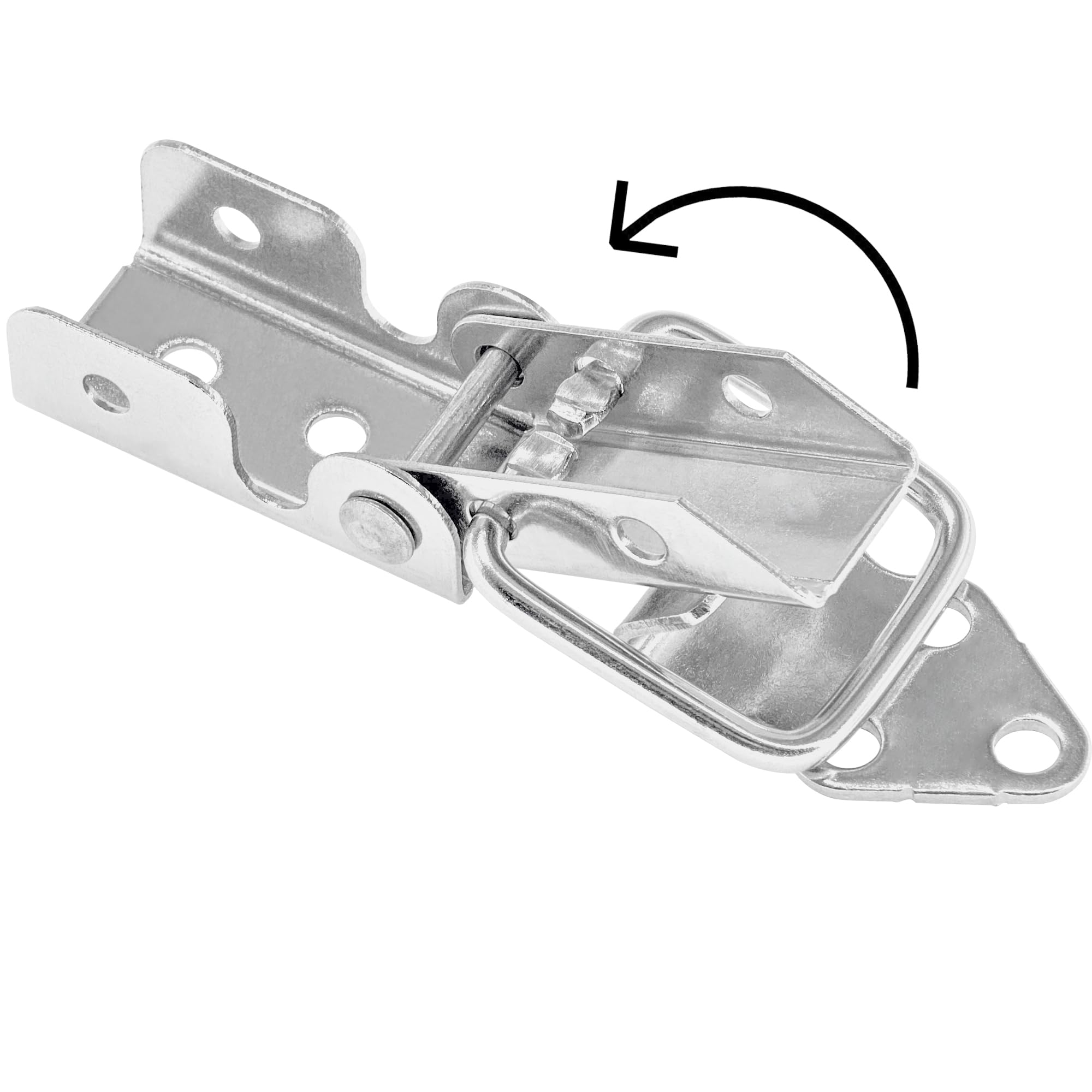 4 PCS Toggle Latches,Case Clasp Lock,304 Stainless Steel Small Clasps for Toolbox, Silvery - Image 3