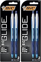 Vista 1 de Pluma de bola BIC, punta mediana de 1.0 mm, azul Retráctil Atlantis Original 2