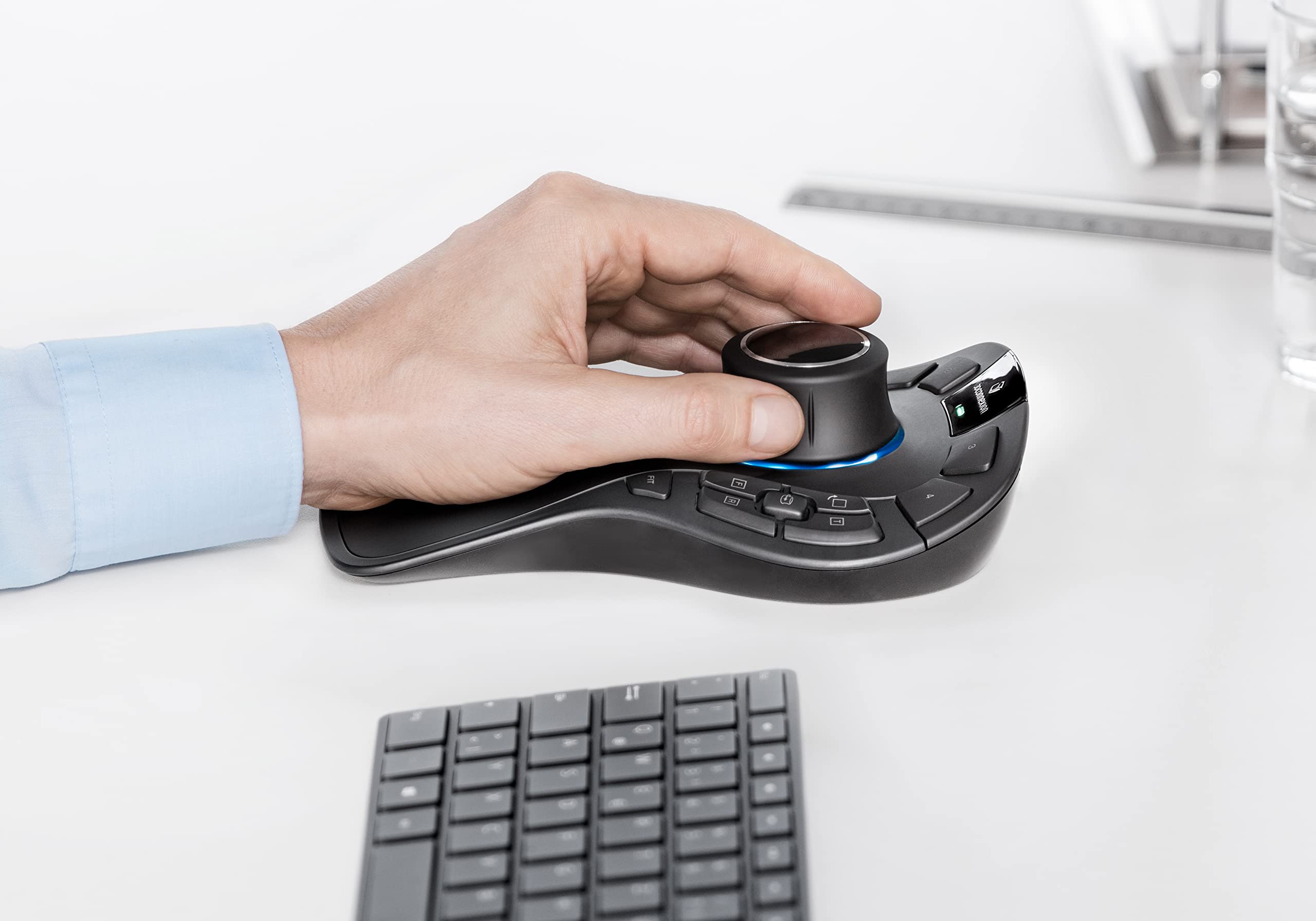 Mouse 3D - Sem fio - 3Dconnexion SpaceMouse Pro Wireless - Preto