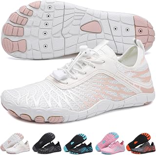 XIANFENGNIAO Unisex Barefoot Water Shoes - Breathable Anti-Slip Wide Toe Hiking Shoes for Water Sports, Running, Yoga