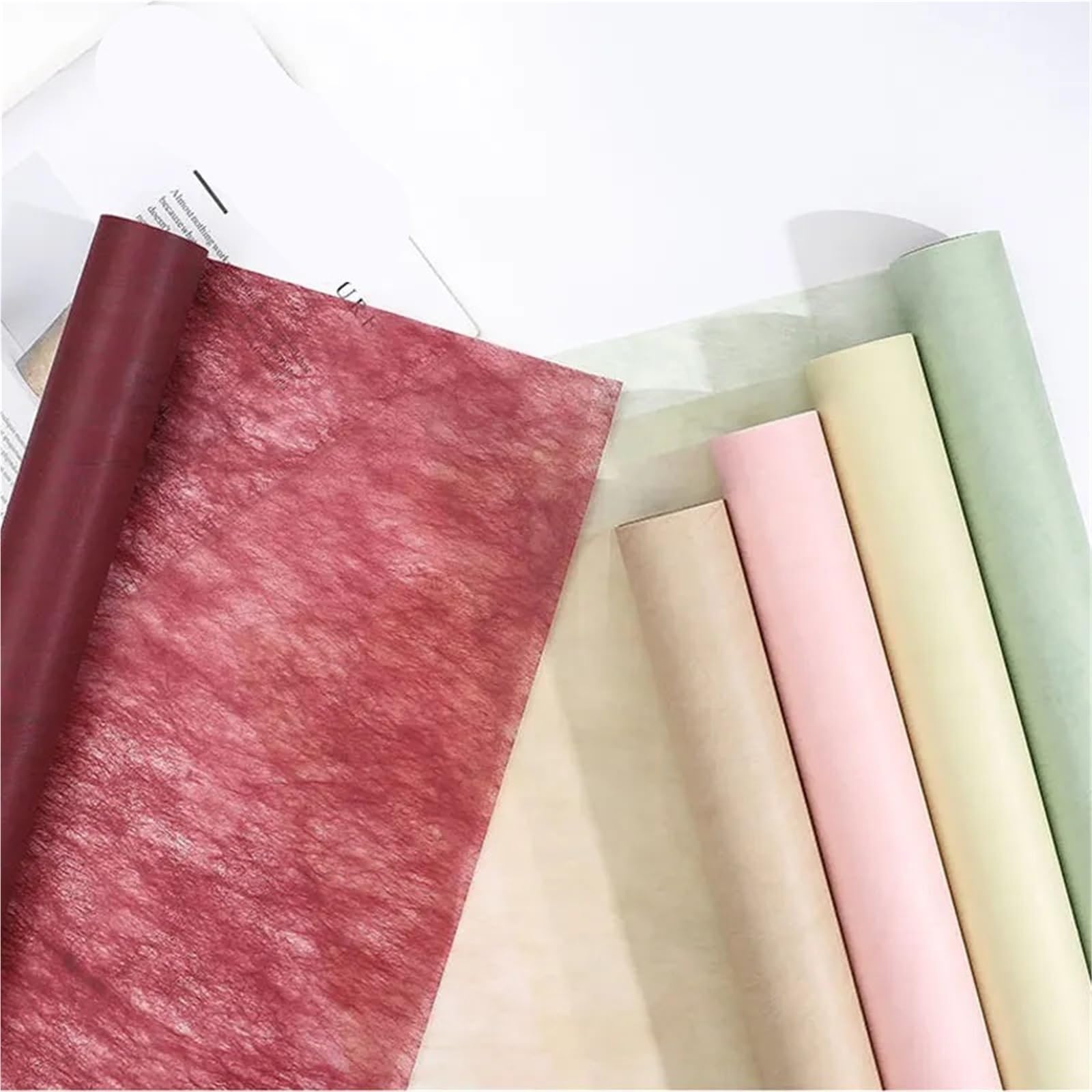 Rouleau de paquet imperméable à l'eau papier fleur enveloppé pour Mariage et Fête