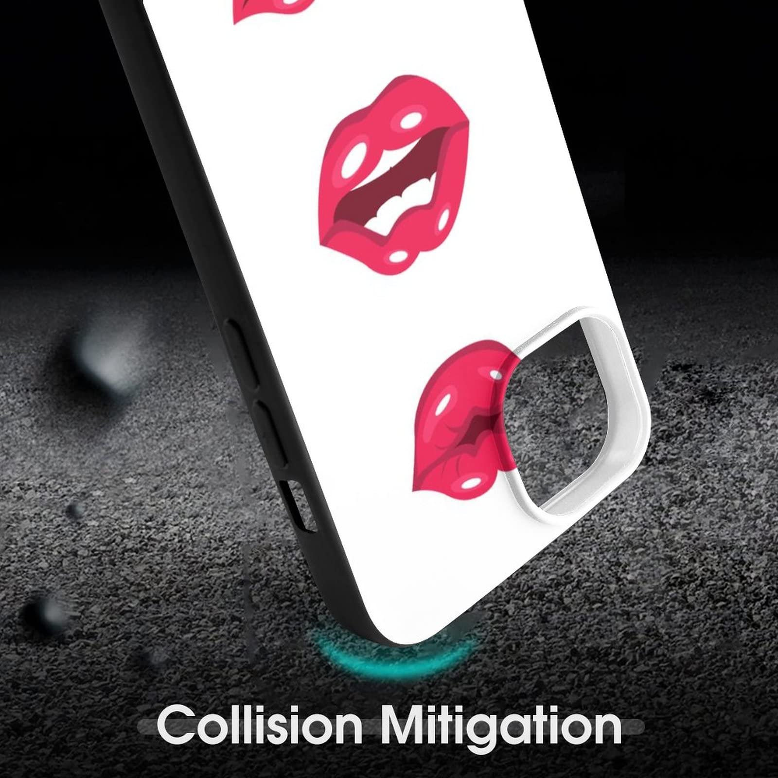 Custodia IPhone 11 Con Labbra Rosse: Elegante E Protettiva In Morbido TPU - Design Unico Donna