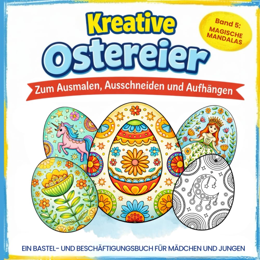 Kreative Ostereier – Malbuch Ostern für Kinder: Band 5: Magische Mandalas | Ausmalbuch & Bastelbuch – ideales Geschenk zur Beschäftigung in der Osterzeit für Mädchen und Jungen
