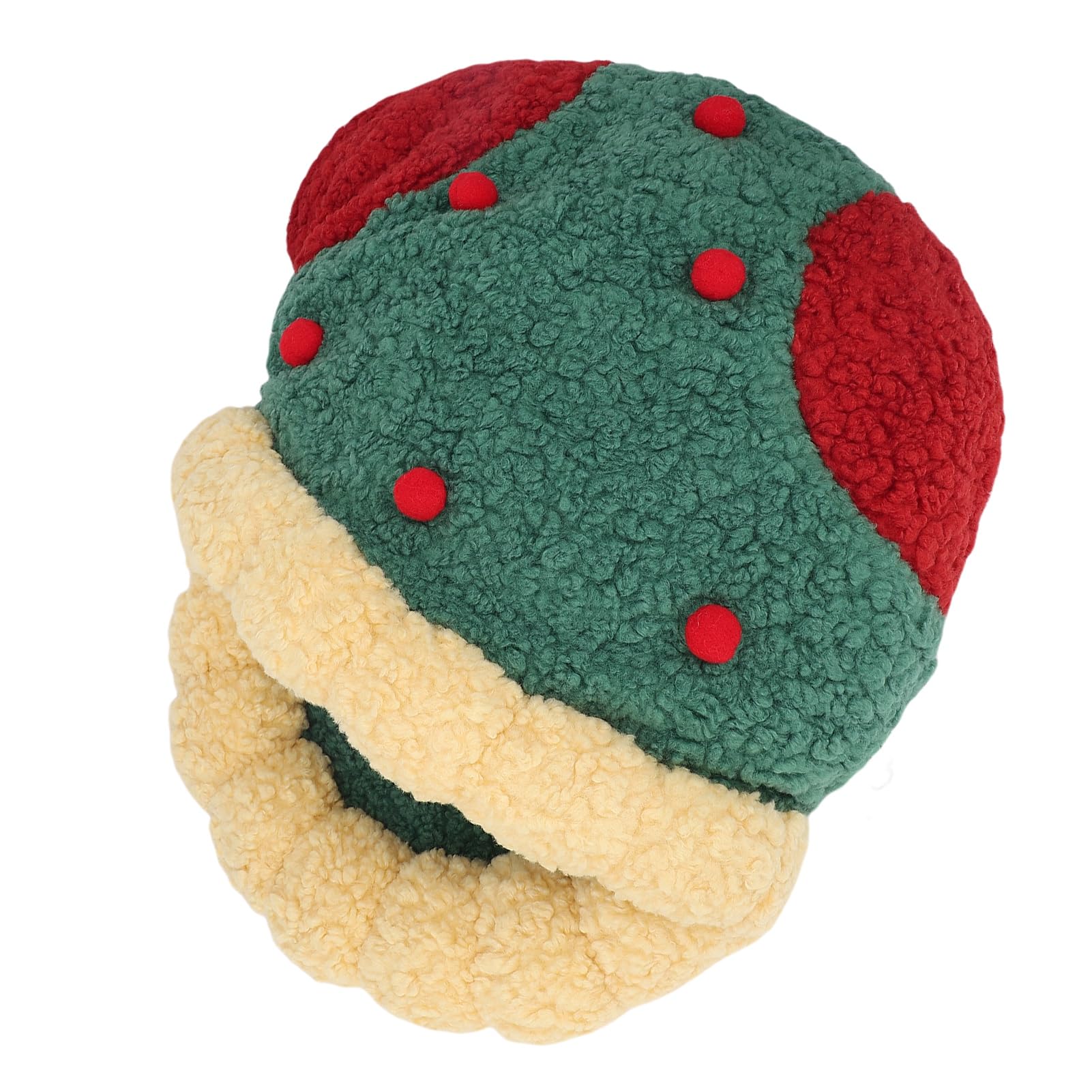 Greensen Legowisko dla Kota Zimowe Ciepłe Legowisko dla Zwierząt z Polarem Sherpa Częściowo Zamknięte 19,69 X 18,31 Cala Kotów Małe Psy Wewnątrz Xmas Użyj Miękkiego Legowiska do Spania