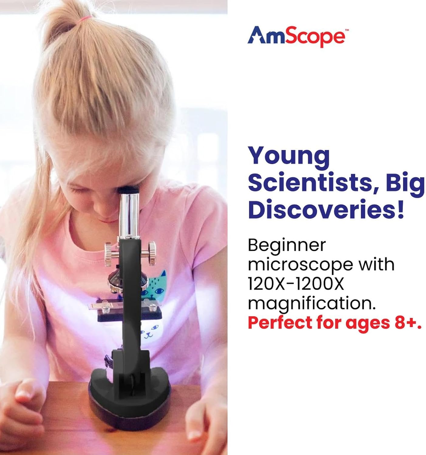 AmScope M30-ABS-KT51 STEM Microscope Kit, Monocular, Black image 2