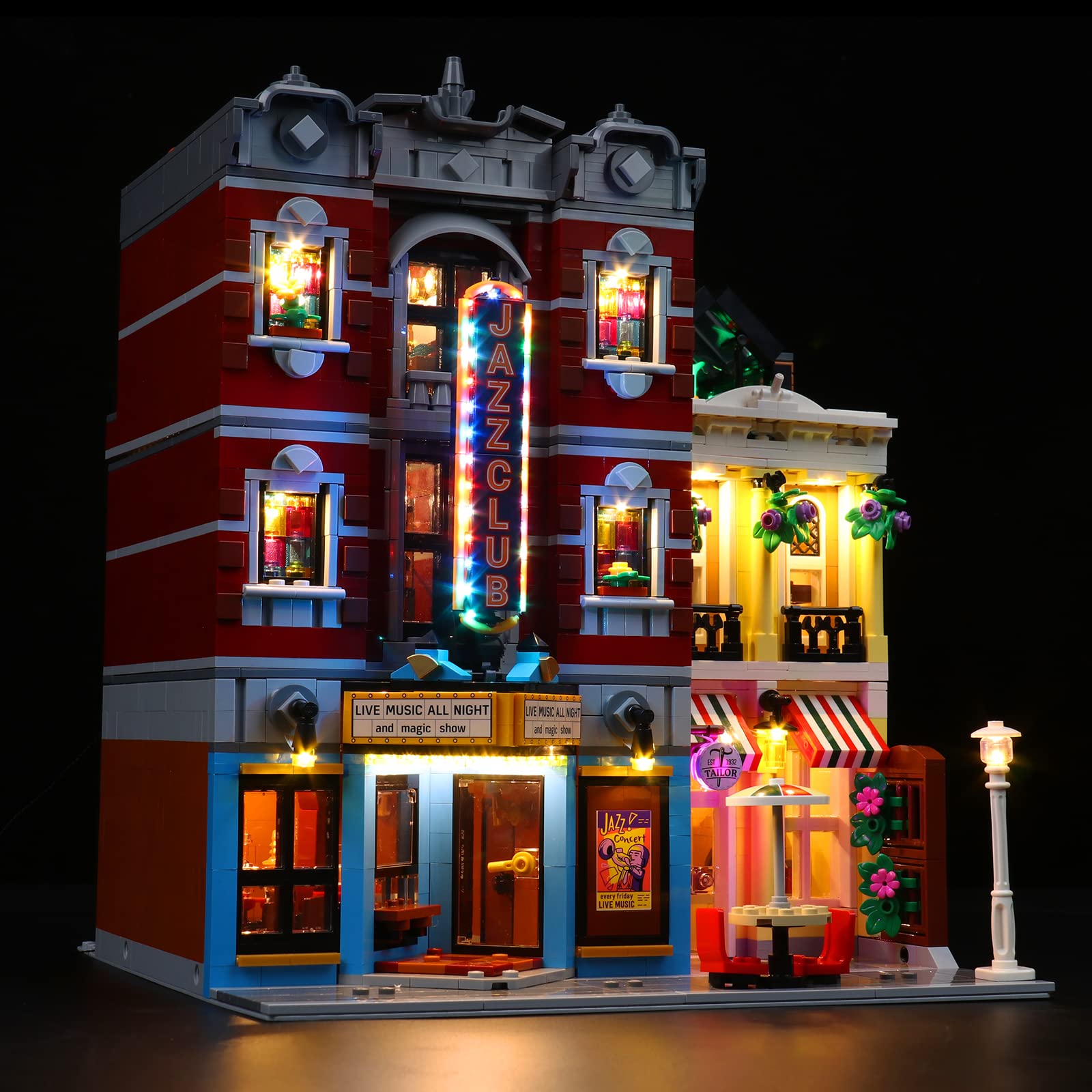 Led Light Set for Lego Jazz Club Led Light Kit for Lego 10312 Jazz Club - Not Include Models, Just Light Set (Remote Control Version) - Image 2
