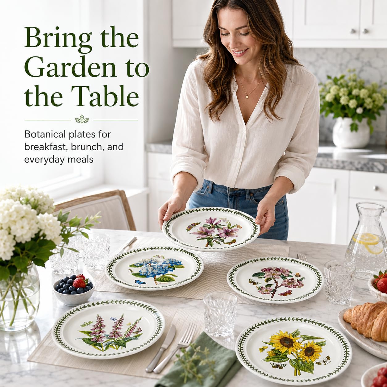 Amazon.com | Portmeirion Botanic Garden Dinner Plates, Set of 6