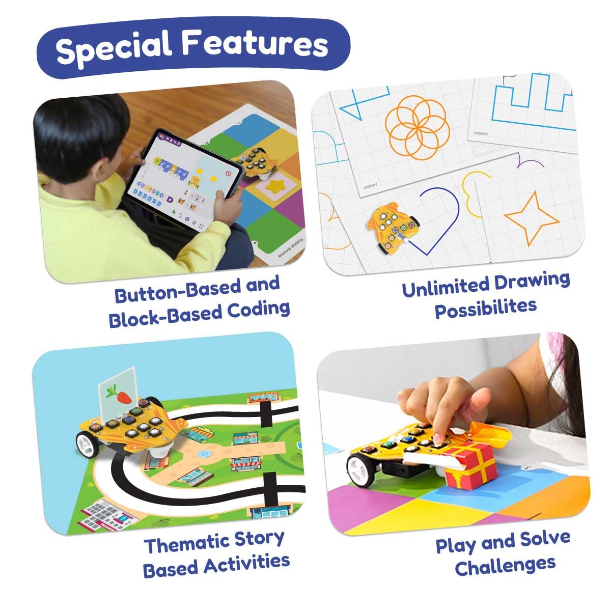 Wizbot Maxx Coding Ninja Screen-Free Robot Toy Kit | Scratch Coding kit for Kids | Puzzles, Games & Drawing | 25+ Activities | Birthday Gift for Boys & Girls 8,9,10 Years 1