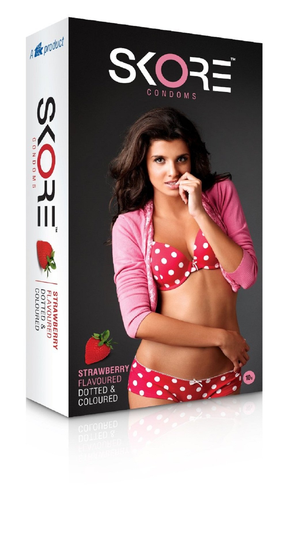 Skore Condoms - 10 Count (Pack of 8, Strawberry)-image-3