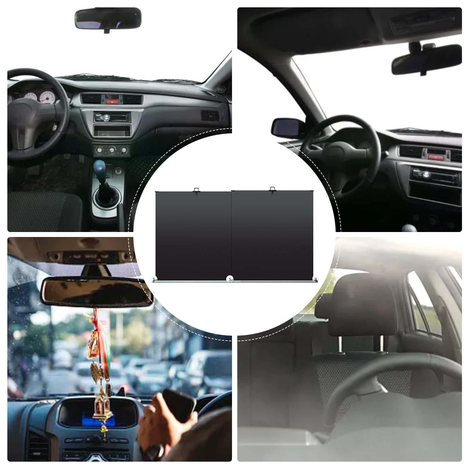 Parasole per parabrezza auto, parasole per finestrini anteriori | pieghevole, per auto per bambini con protezione UV