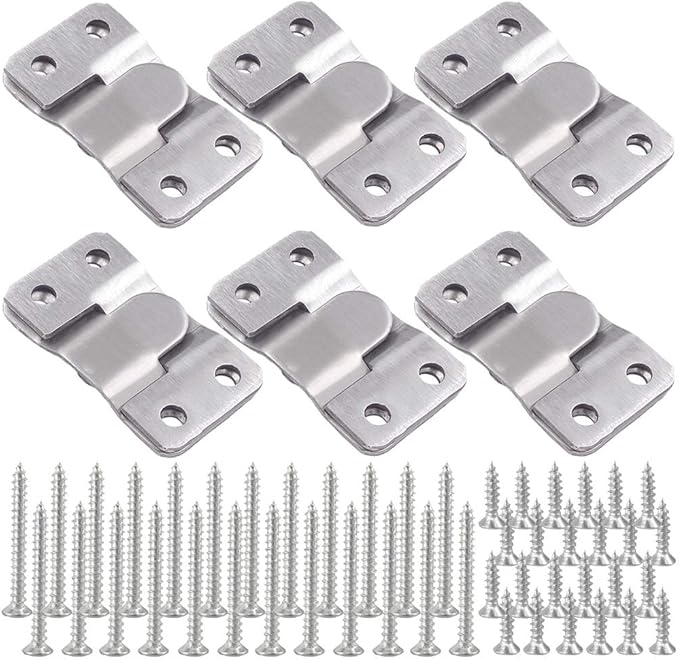 Alamic Flush Mount Bracket Interlocking Photo Frame Hook 54 x 30mm Heavy Duty