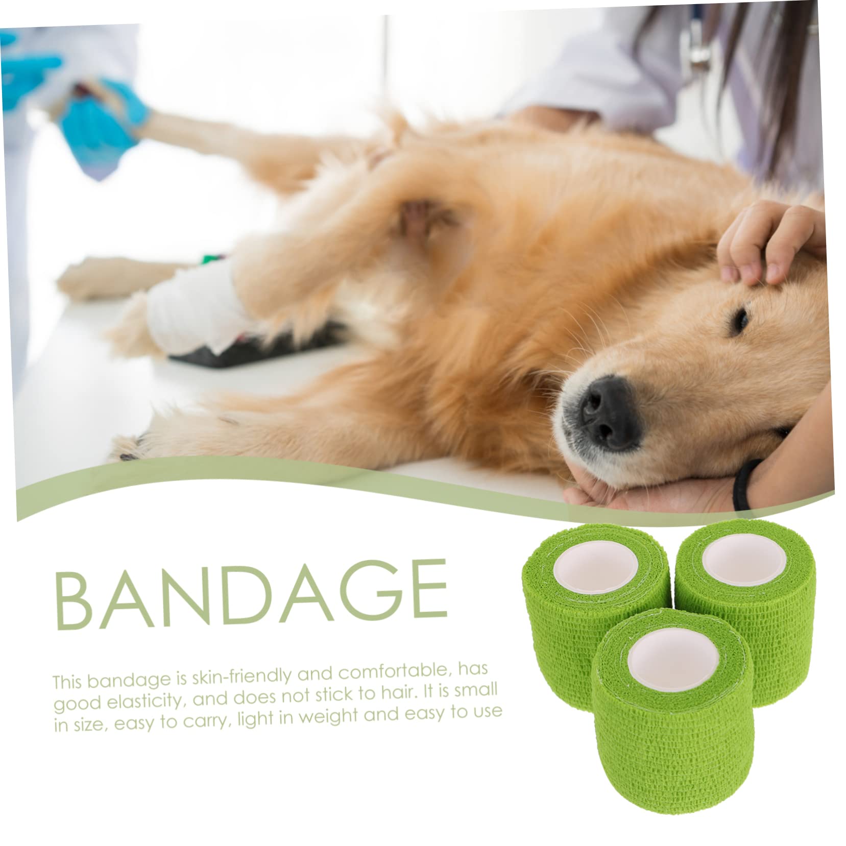 Anneome Elastic Finger Wrist Bandage Self Sports Bandage Wrap for Protection Breathable Nursing Wrap 3 Rolls