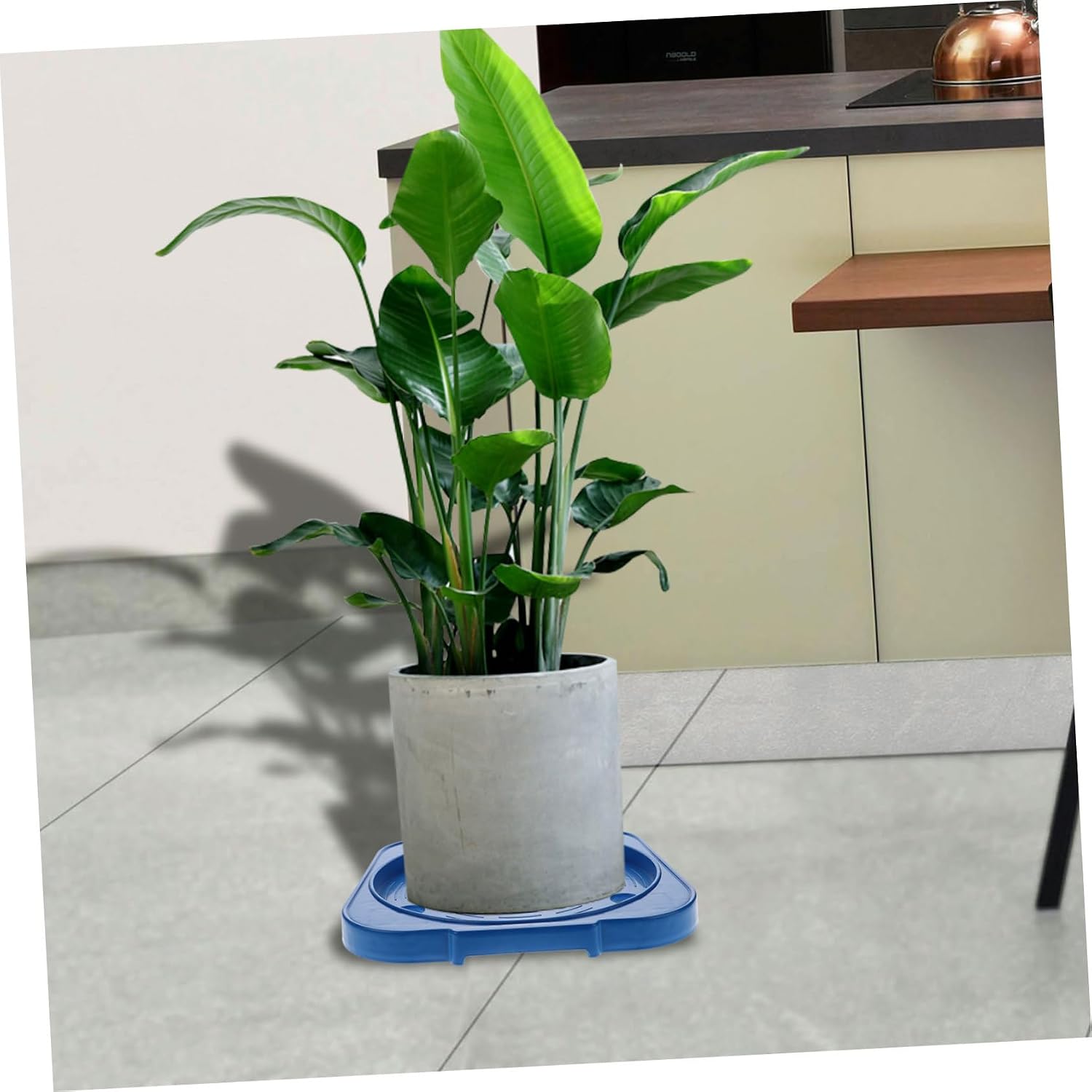 BESTOYARD Movable Cylinder Tray with Wheels Portable Propane Tank Base for Kitchen Storage Sleek Design for Easy Positioning and Secure Placement