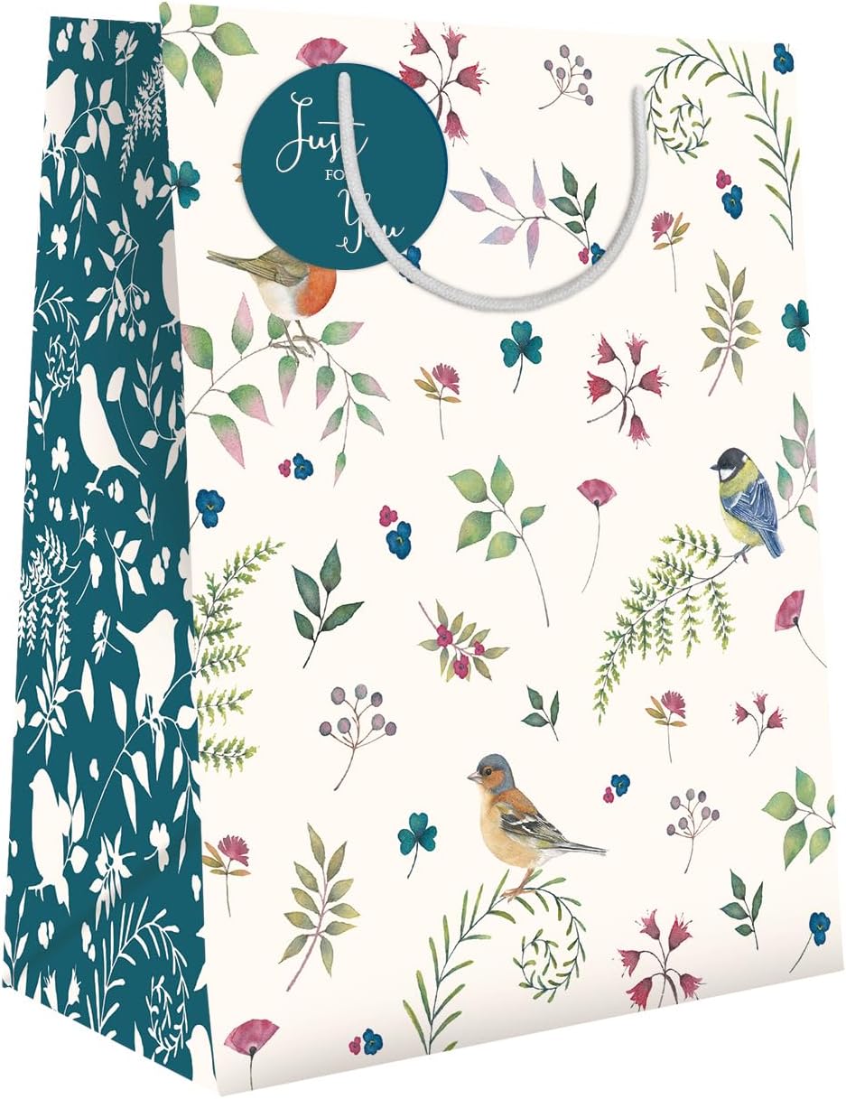 Gift Bag (Large) - Vintage Garden Birds
