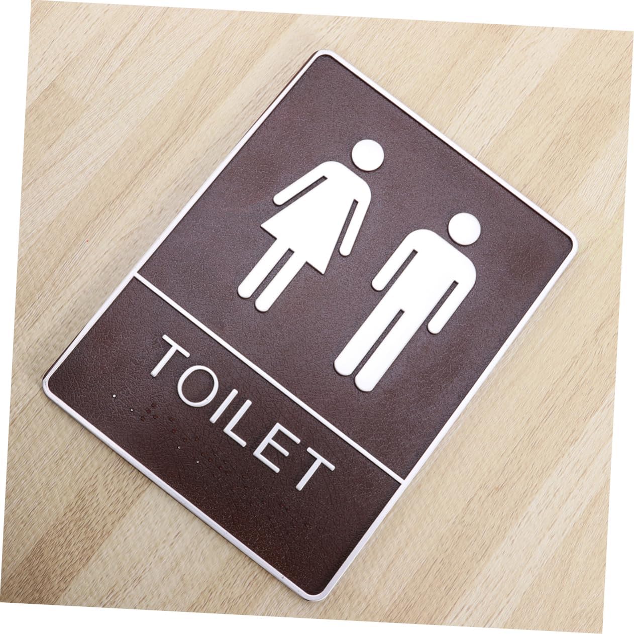 Modern Creative Toilet Sign for Men and Women Wall Decal for Restroom Decoration Unique Washroom Door Signboard for Public Bathrooms and Offices