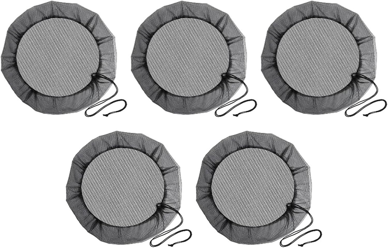 Rain Barrel Mesh Cover Mesh Cover Netting for Rain Barrel Water Collection Bucket Raindrop Harvesting Tool Anti-Mosquito Protection(100cm 5pcs)