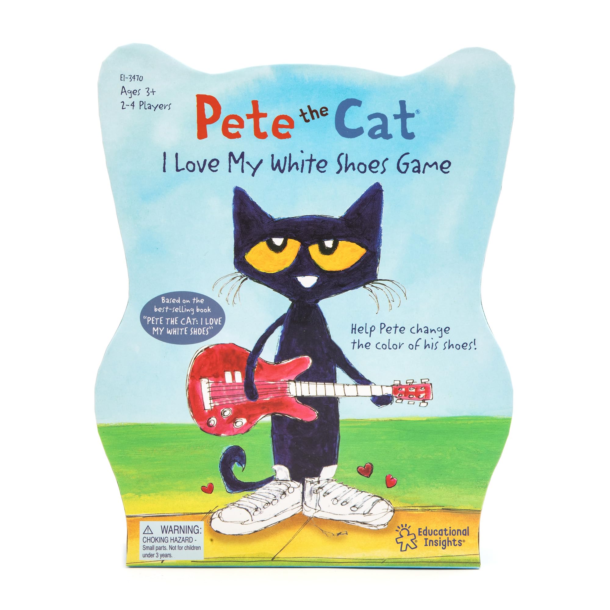 Educational Insights Pete The Cat I Love My White Shoes Game Board Game for Toddlers & Preschoolers, Gift for Toddlers Ages 3+
