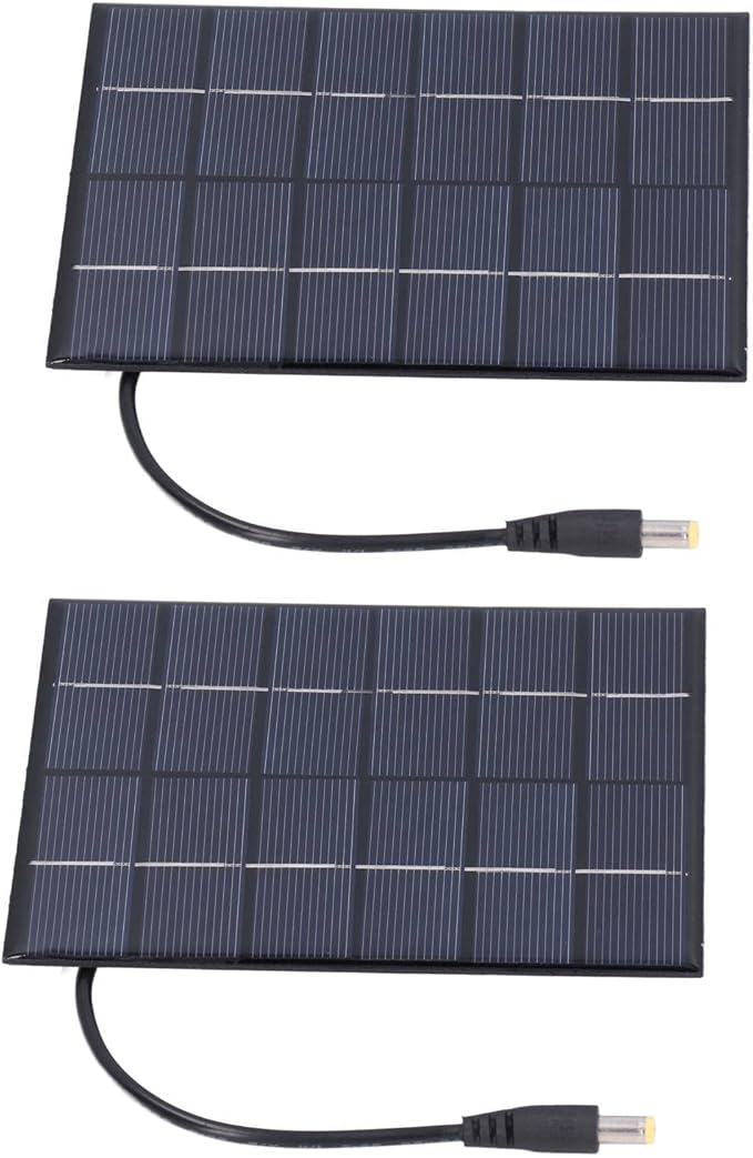 2PCS 2W Solar Panels High Conversion Conversion Rate Dc5521