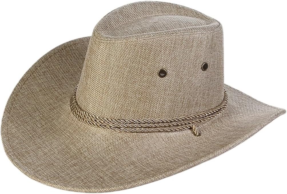 Men's Cowboy Outdoor Travel Sun Jazz Hat Big Brim Chic Outdoor Hat