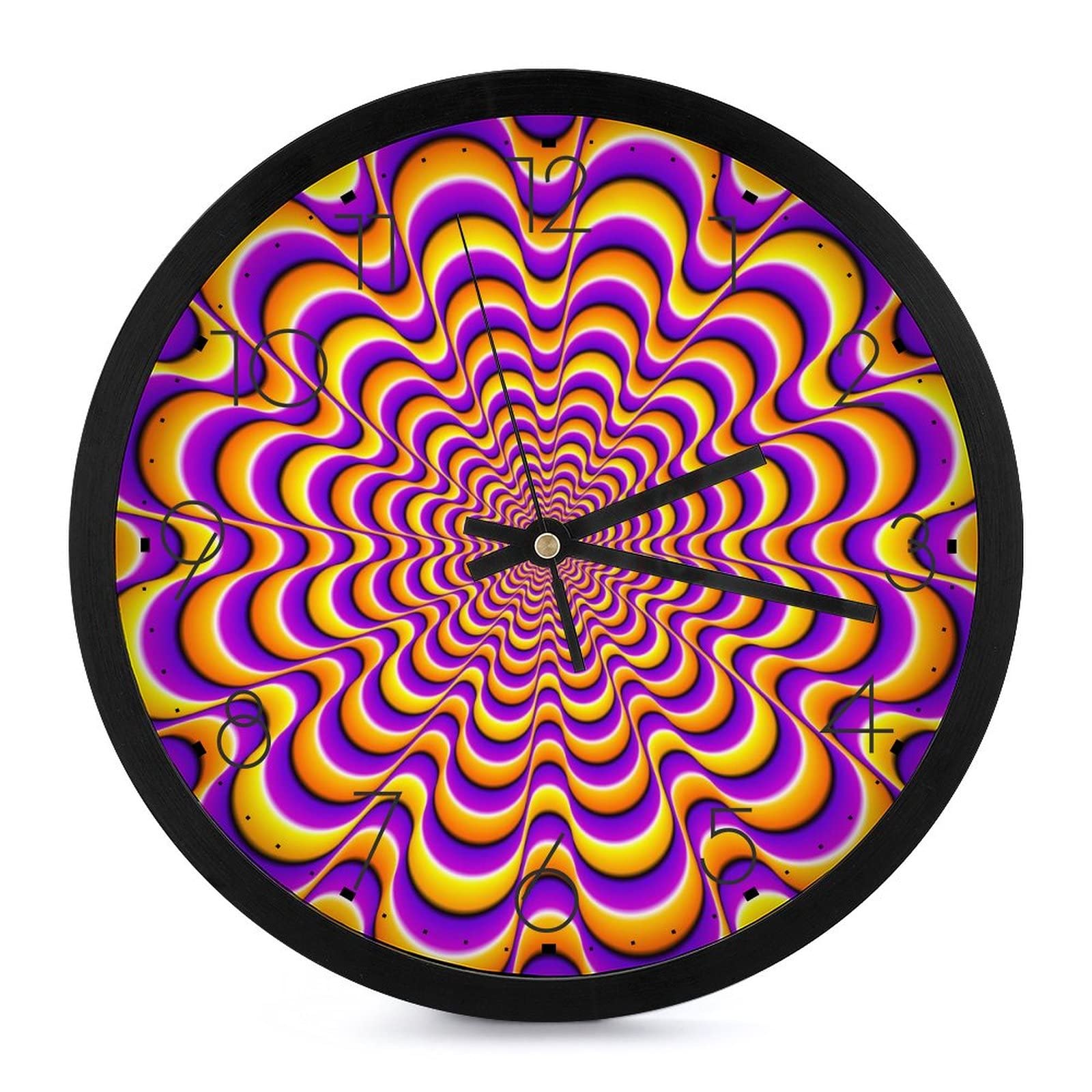 Pendule murale violette sans tic-tac pour retrouver le calme au bureau