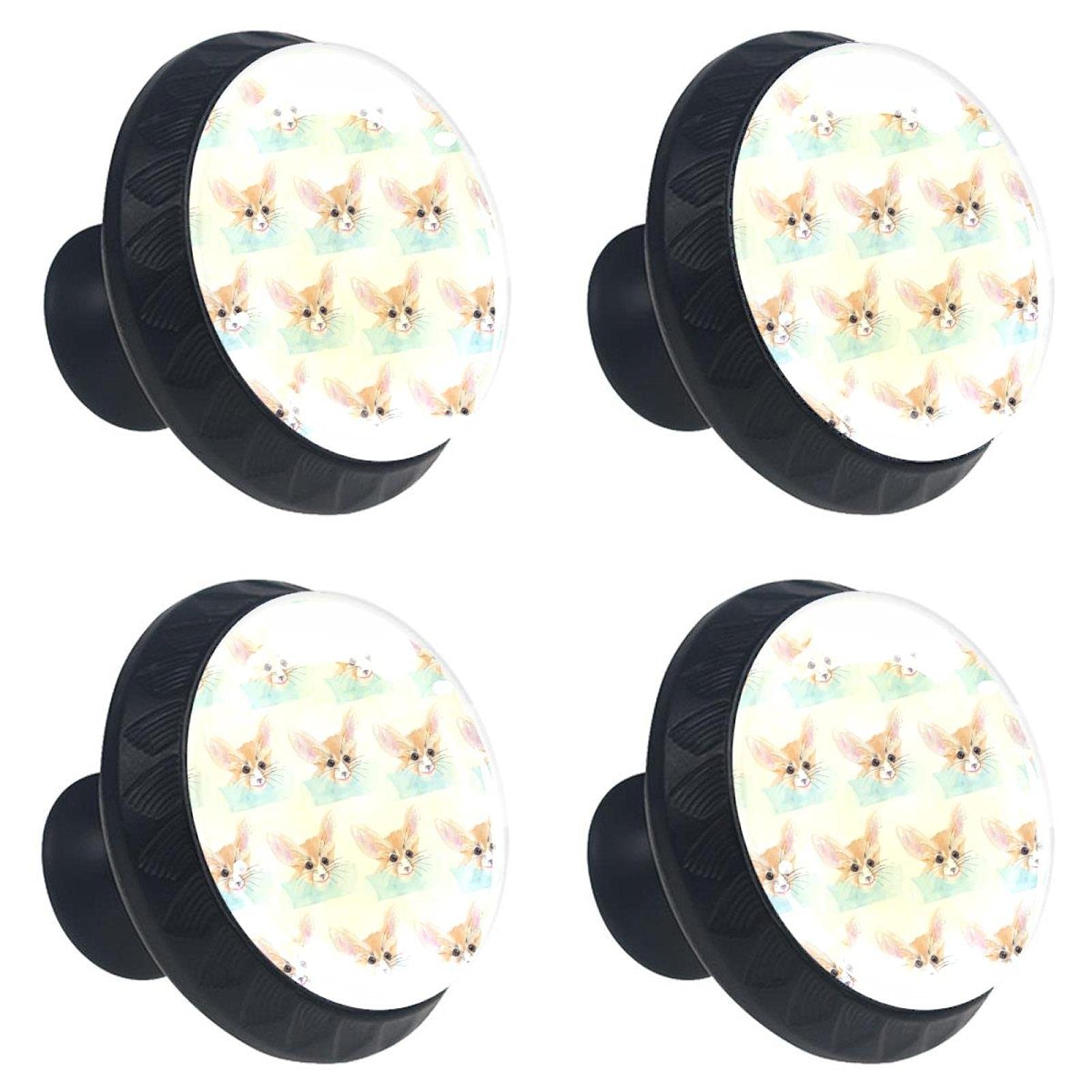 Lot de 4 boutons de tiroir en cristal peints pour réenchanter la décoration de votre maison
