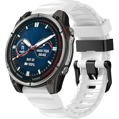 22mm QuickFit Straps Compatible with Garmin Fenix 8 47mm Strap/Fenix 7 Pro/Fenix 6/Forerunner 965/955/Epix Pro 47mm/Instinct 2, 22mm QuickFit Silicone Band for Descent G1/Approach S60 S62