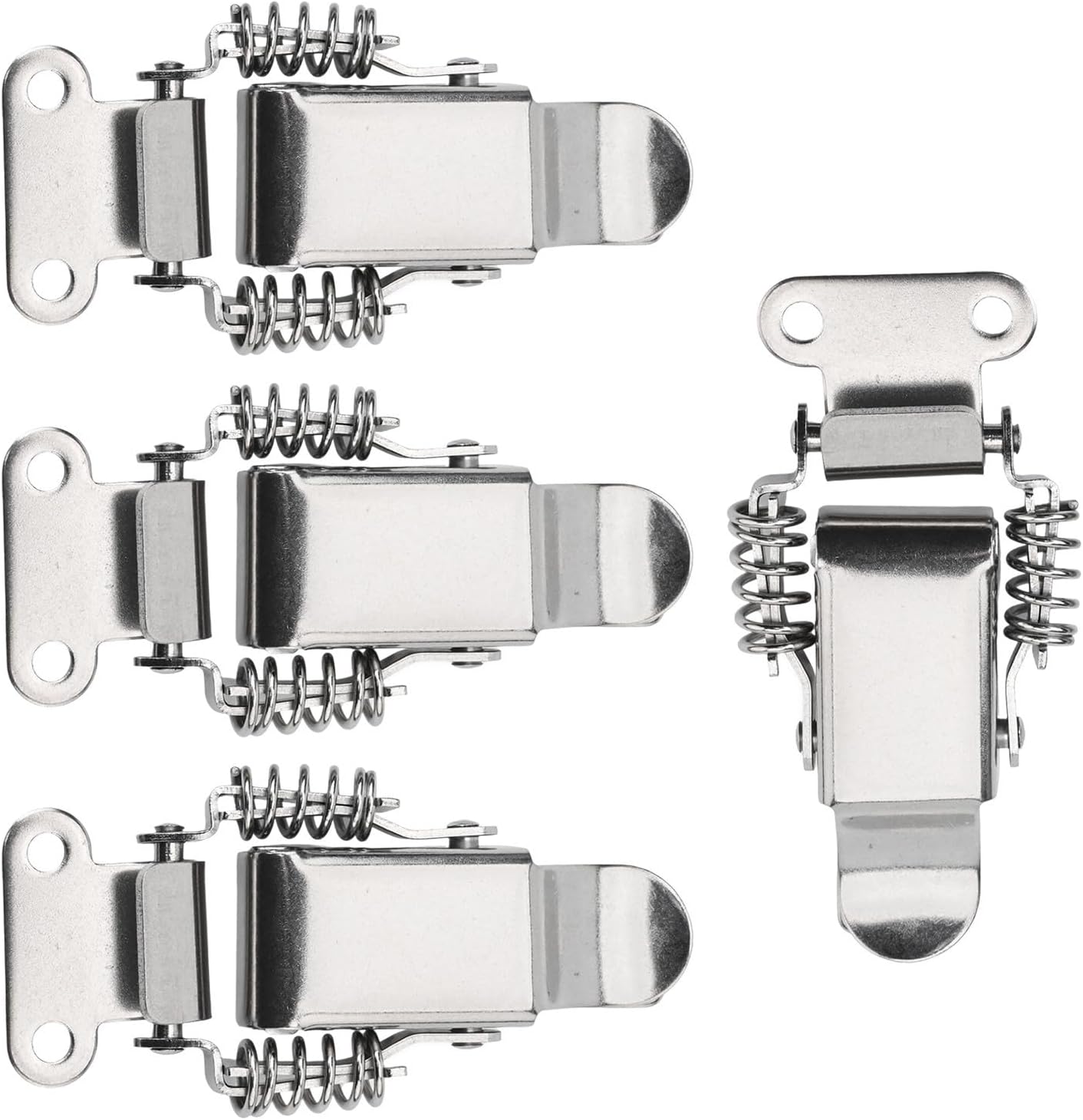 4PCS Stainless Steel Spring Loaded Draw For Toggle Latch Catch Clamp Clip Hasps(S)