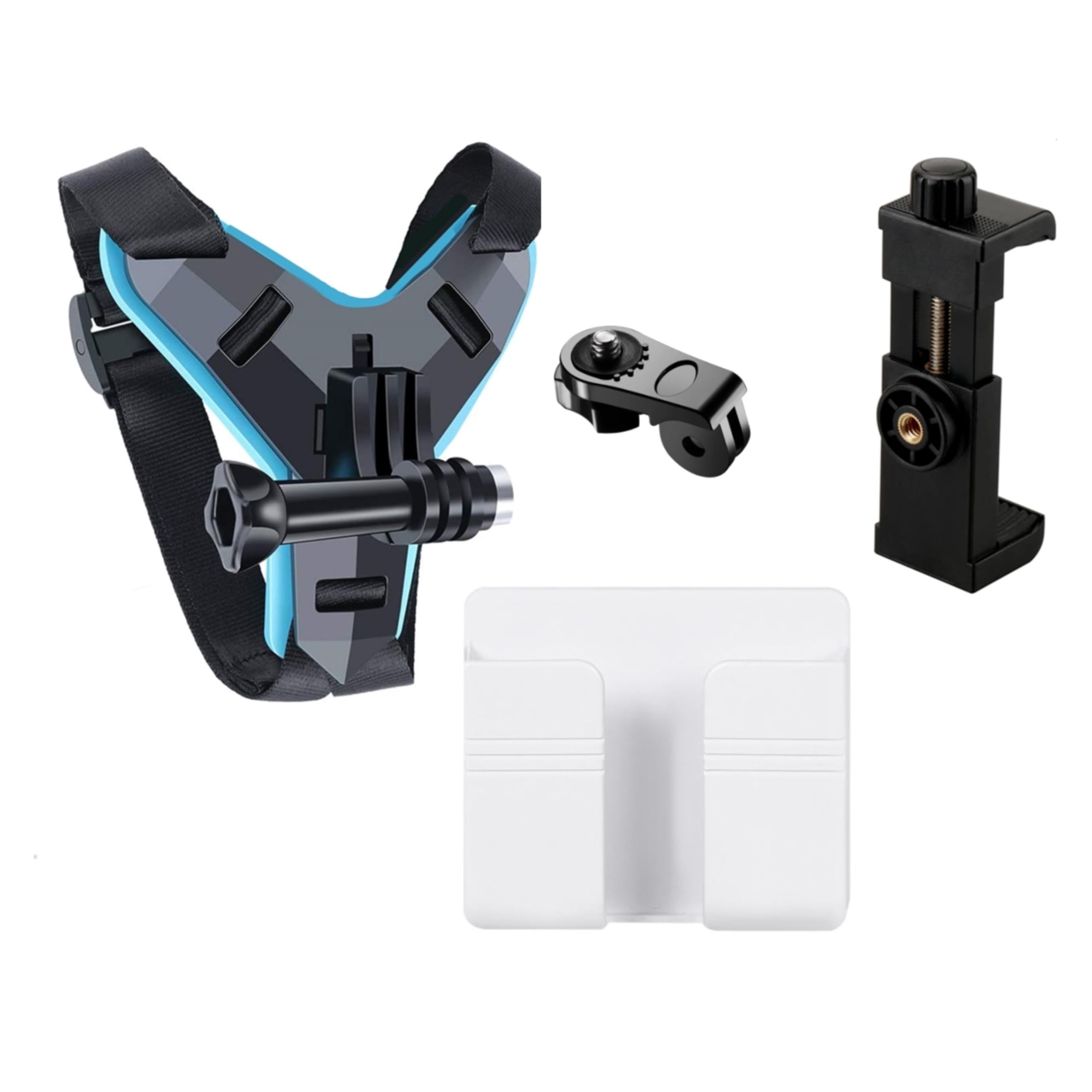 Like Star Helmet Chin Strap Mount Mobile Holder Clip & Screw Compatible with All Smart Phones Go pro Hero 9/8/7/6,SJCAM, Yi, DJI Osmo Action & Other Action Camera with (Wall Mount Mobile Stand-White)-image-47